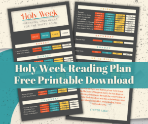 Holy Week Download: Preparing for the Empty Tomb