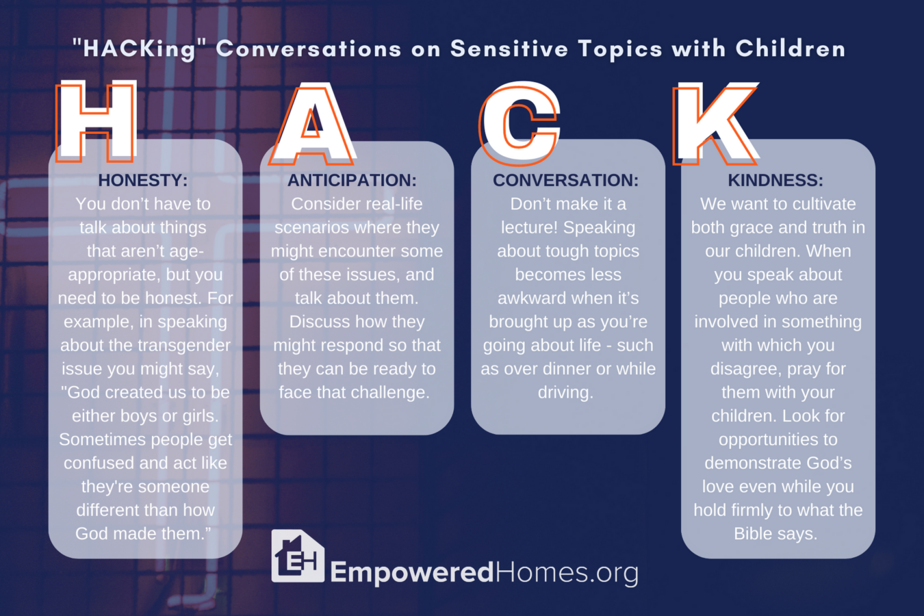 Hacking Conversations on Sensitive Topics with Children