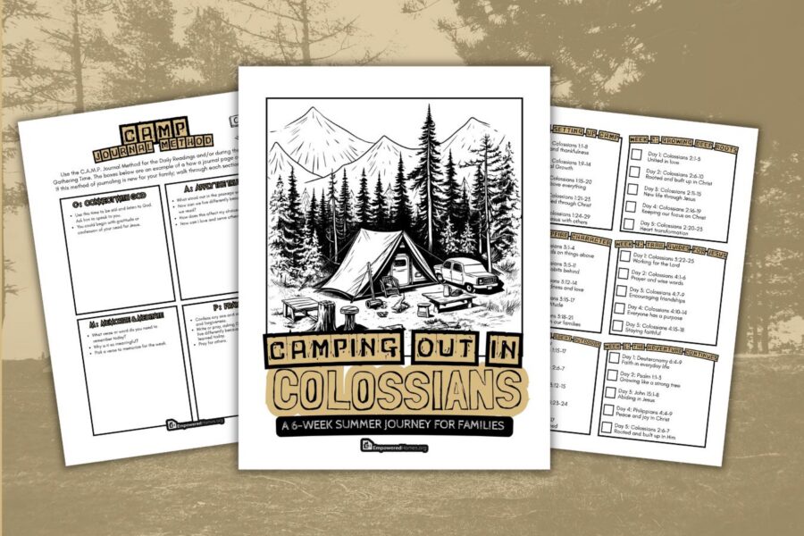 Summer Family Bible Study Camping Out in Colossians